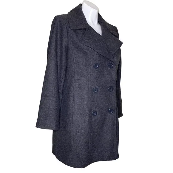 Alpine Swiss - Women’s Double Breasted Peacoat, NWT - Picture 4 of 11